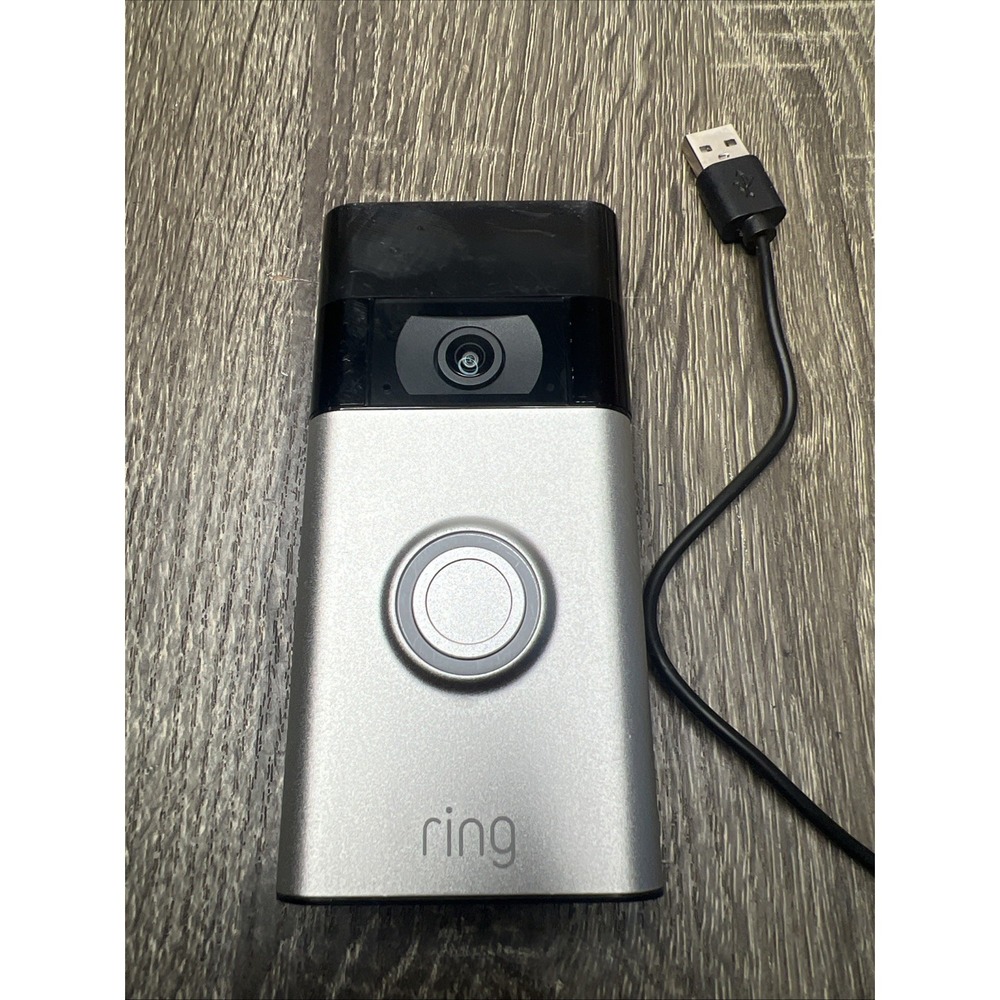 RING VIDEO DOORBELL 2ND GEN 2021 With Charging Cord Tested Working! - Picture 2 of 9